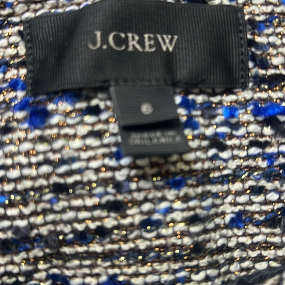 J.Crew Blue And Metallic Jacket